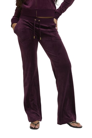 Velours Joggingbroek - Bordeauxrood