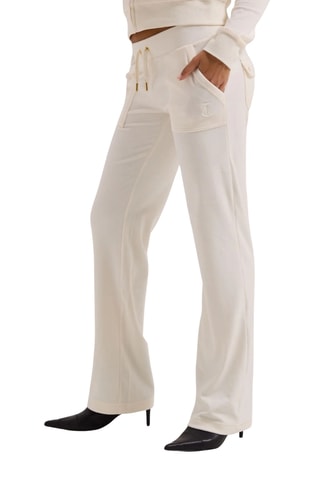 Velours Joggingbroek - Wit