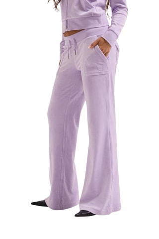 Velours Joggingbroek - Paars