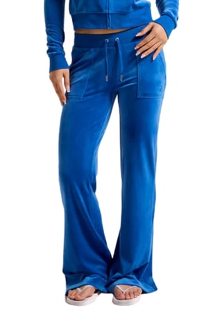 Velours Joggingbroek - Blauw