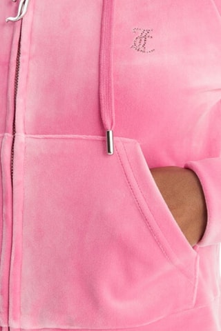 Velours Sweater met Capuchon - Roze