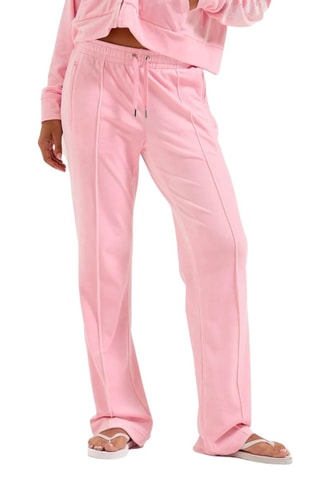 Velours Joggingbroek. - Roze