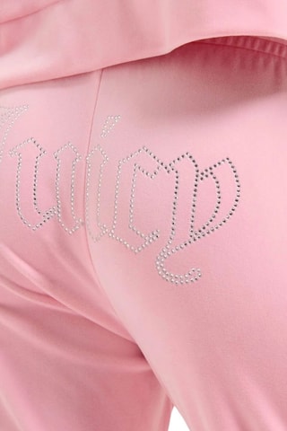 Velours Joggingbroek. - Roze
