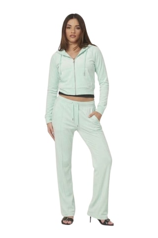 Velours Joggingbroek. - Grijs