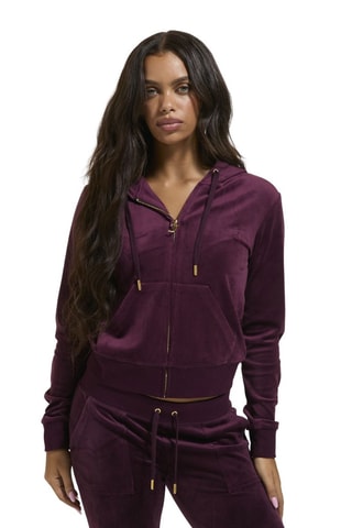 Velours Sweater Slim Fit - Bordeauxrood