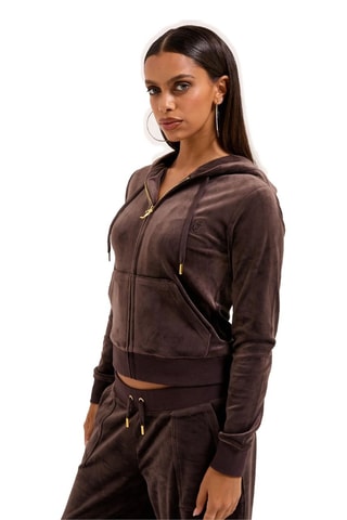 Velours Sweater Slim Fit - Bruin