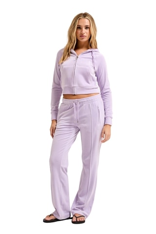 Velours Sweater Regular Fit - Paars