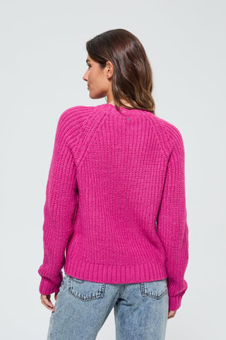 Wollen Vest Cadola - Fuchsia