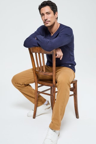 Jeans straight Julien - Bruin