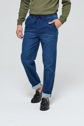 Jeans relax Gaby - Marineblauw