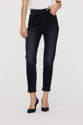 Jeans Hoge Taille Jada - Zwart