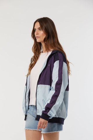 Windjack met Capuchon Flag - Lichtblauw