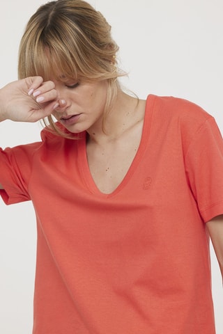 Biologisch Katoenen T-shirt Amila - Rood