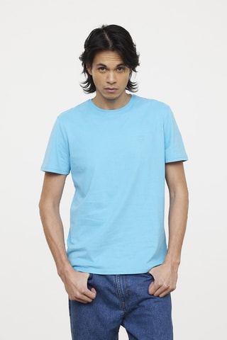 Biologisch Katoenen T-shirt Areo - Turquoise