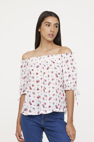 Top Medusa - Rood en Wit