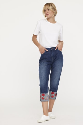Driekwart Jeans Julie - Marineblauw