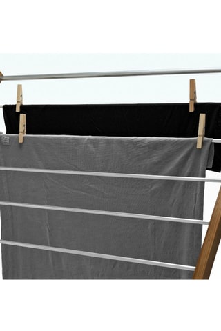 Etendoir à linge pliable en pin Xenia - 10 m d’étendage