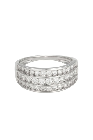 Anello Omeïma - Oro bianco e diamanti