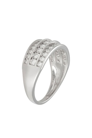 Anello Omeïma - Oro bianco e diamanti