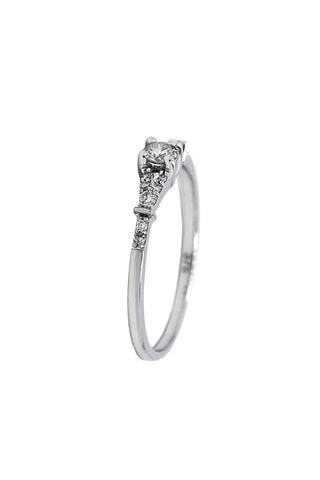 Anello - Oro bianco e diamanti