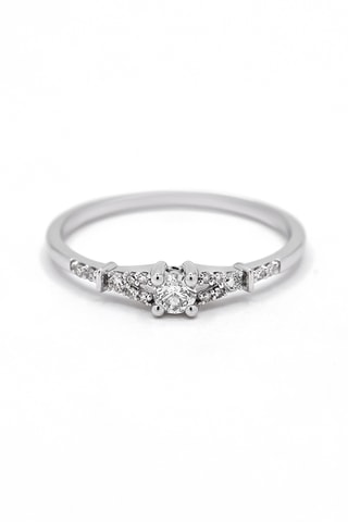Anello - Oro bianco e diamanti