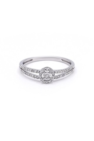 Anello Vera - Oro bianco e diamanti naturali