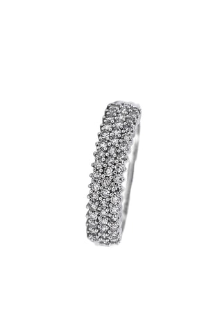 Anello - Oro bianco e diamanti