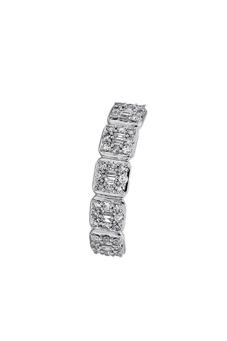 Anello - Oro bianco e diamanti