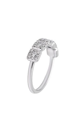 Anello - Oro bianco e diamanti