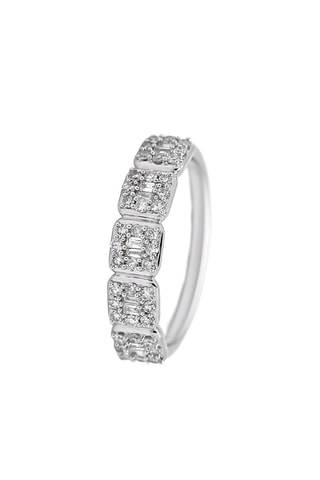 Anello - Oro bianco e diamanti