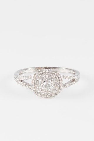 Anello Kavala - Oro bianco e diamanti naturali