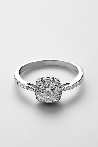 Anello - Oro bianco e diamanti