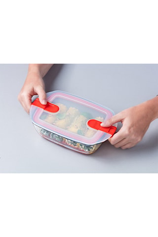 Contenitore salvafreschezza rettangolare in vetro borosilicato Cook & Heat - 2,5 l
