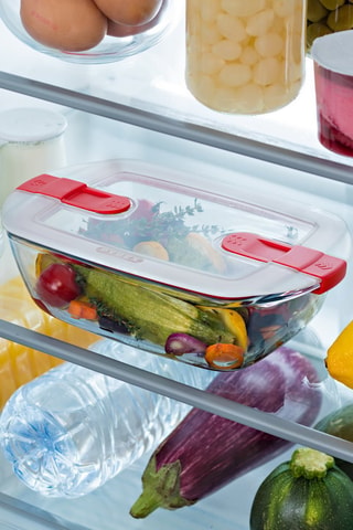 Contenitore salvafreschezza rettangolare in vetro borosilicato Cook & Heat - 1,1 l