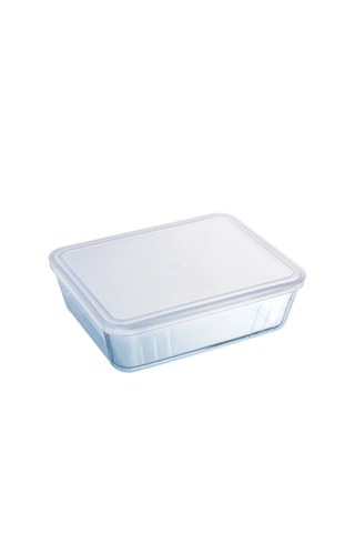 4 contenitori salvafreschezza rettangolari in vetro borosilicato Cook & Freeze - Da 0,8 a 4 l