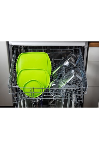3 contenitori rettangolari in vetro borosilicato con coperchio Cook & Store - 17 x 10 - 23 x 15 e 28 x 20 cm