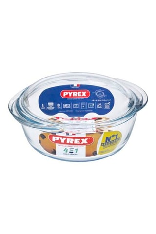 Cocotte con coperchio in vetro borosilicato In - 1 l
