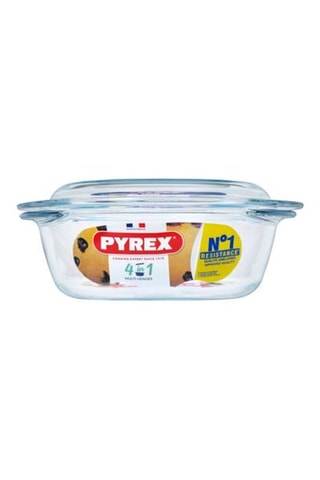 Cocotte con coperchio in vetro borosilicato In - 1 l