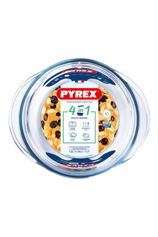Cocotte con coperchio in vetro borosilicato In - 1 l