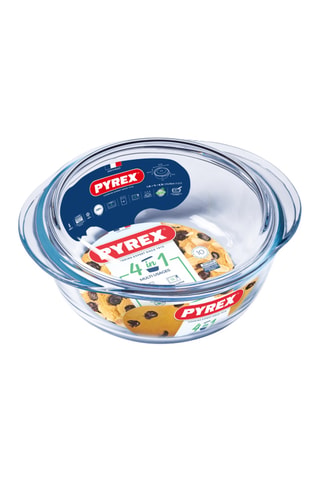 Cocotte con coperchio in vetro borosilicato In - 1 l
