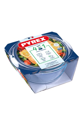 Cocotte con coperchio in vetro borosilicato In - 24 cm - 2,1 l