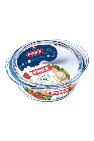 Cocotte con coperchio in vetro borosilicato In - 2,1 l