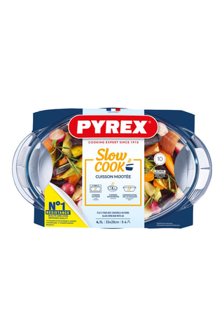 Cocotte con coperchio in vetro borosilicato Slow Cook - 4,1 l