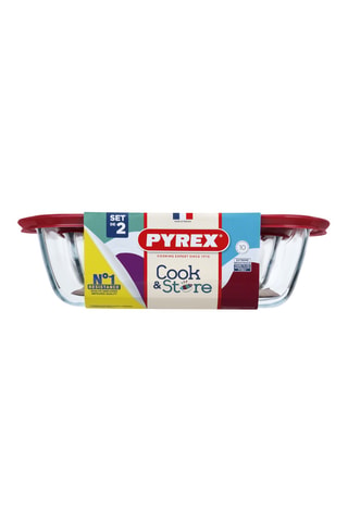 3 contenitori salvafreschezza in vetro borosilicato Cook & Store - 0,4, 1,2 e 2,5 l