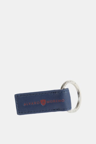 Portacarte e portachiave in pelle - Navy