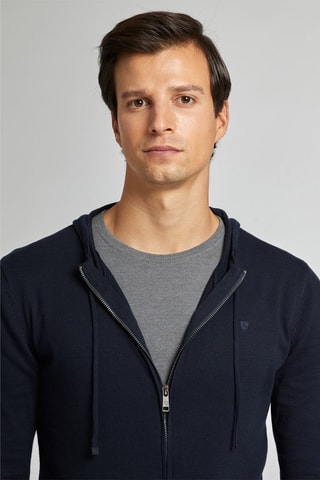 Felpa con cappuccio - Navy