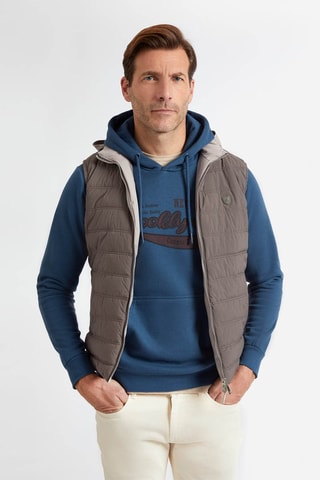 Felpa con cappuccio - Blu