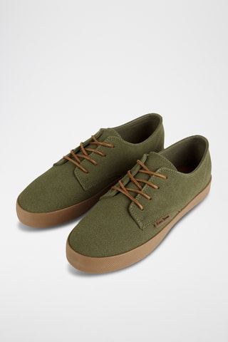 Sneakers in pelle scamosciata - Verde