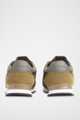 Sneakers in pelle scamosciata - Verde