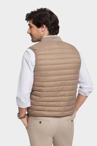Piumino senza maniche - Cammello